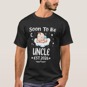 Bald Onkel EST. 2026 Vatertag Süßes Herz T-Shirt