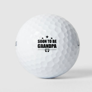 Bald Opa New Grandad Schwangerschaftsankündigung Golfball