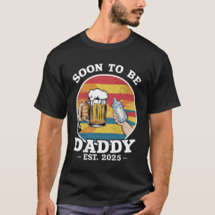 Bald Papa 2025 Erster Papa 2025 Retro T-Shirt