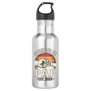 Bald Papa 2026 Vintage Baby Fist Bump Design_ Edelstahlflasche