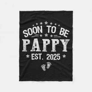 Bald Papa Est.2025 Zum Vatertag zum Papa befördert Fleecedecke