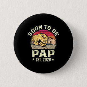 Bald Papa Est 2026 Für Neuen Papa Lustiger Vaterta Button