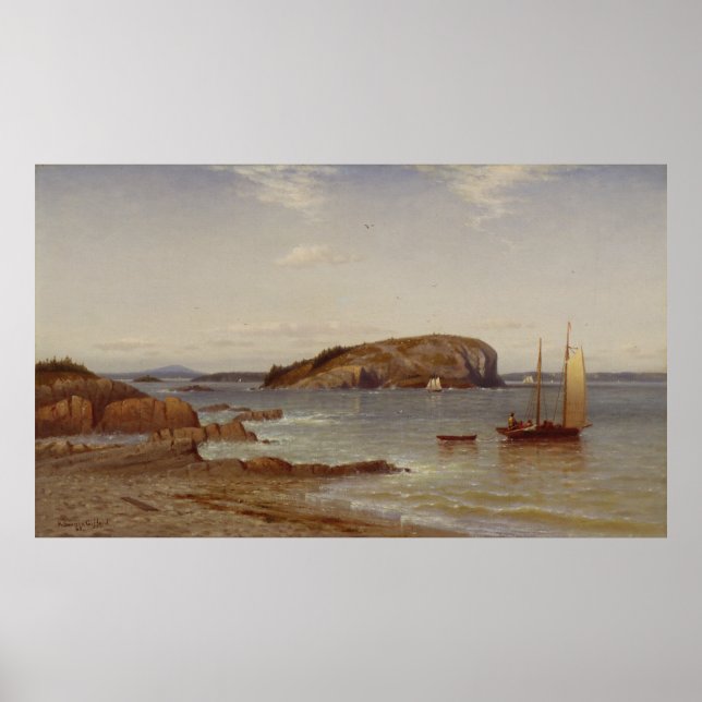 Bald-Porcupine-Insel | 1868 Poster (Vorne)