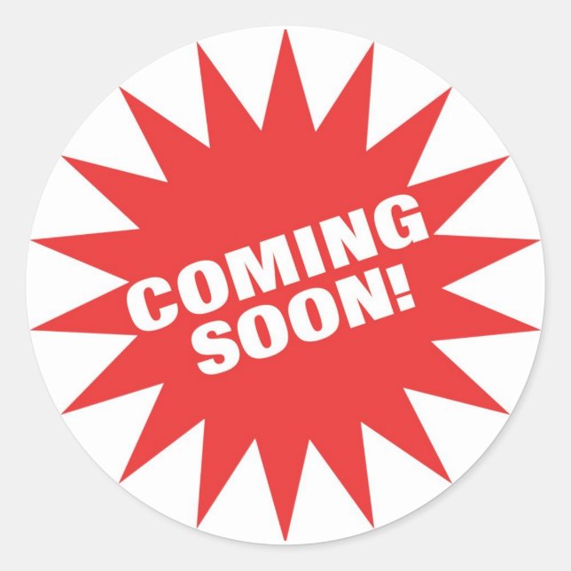 Bald Runder Aufkleber (Vorderseite)