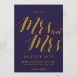 Bald Save the Date zu Frau und Frau Lesbian Einladung