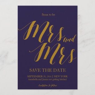 Bald Save the Date zu Frau und Frau Lesbian Einladung