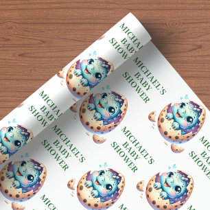Bald Schlüpfend Baby Dino Süß Duschverpackungspapi Geschenkpapier