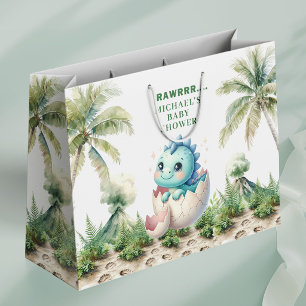 Bald Schlüpfend Geschenktüte Baby Dino Thema