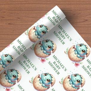 Bald Schlüpft Dinosaurier-Baby-Party Geschenkpapie Geschenkpapier