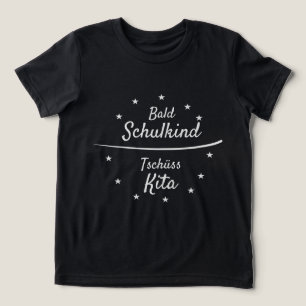 Bald Schulkind - Tschüss Kita - weiß Einschulung Tri-Blend Shirt