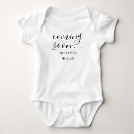 Bald| Schwangerschaft Ankündigung Baby Jumpsuit Strampler