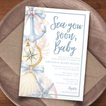 Bald sehen wir uns, Baby. Coastal Preppy Babyparty