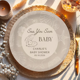 Bald sehen wir uns, Baby - Küsten-Baby-Party Pappt Pappteller
