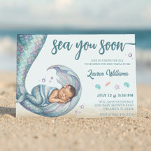 Bald sehen wir uns Meerjungfrau-Baby-Party