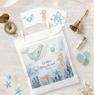 Bald sehen wir uns Seepferdchen Krebs Seestern Bab Geschenktütchen