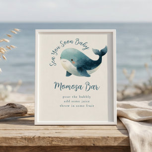 Bald sehen wir uns wieder Momosa Bar Baby Shower-S Poster