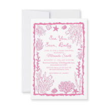 Bald Sie Wiedersehen Mädchen Küsten-Baby-Party