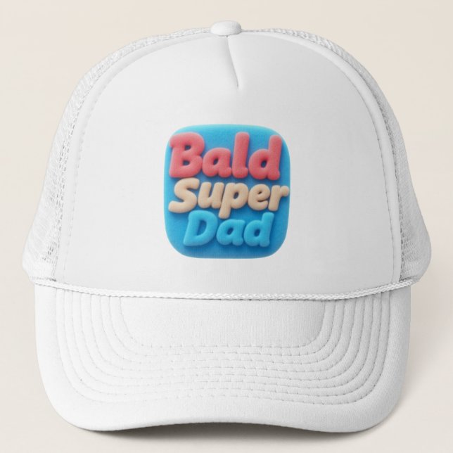 Bald Super Papa Truckerkappe (Vorderseite)