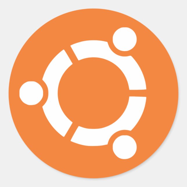 Bald Ubuntu Runder Aufkleber (Vorderseite)