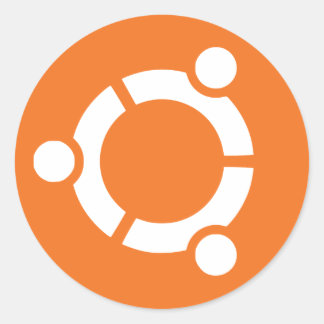 Bald Ubuntu Runder Aufkleber