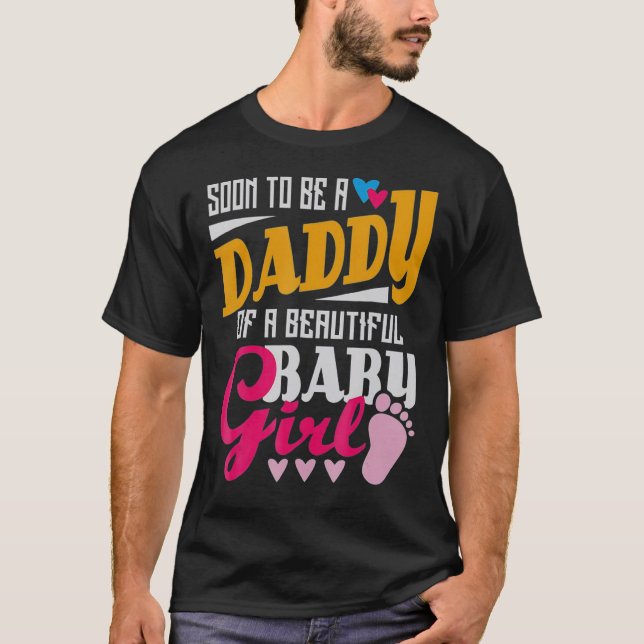 Bald, um ein Vater eines schönen Baby Mädchen Vate T-Shirt (Vorderseite)