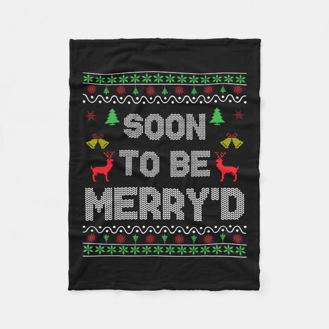 Bald, um froh sein Verlobten Paare Match Ugly C Fleecedecke (Vorderseite)