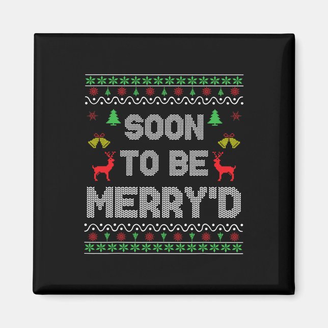 Bald, um froh sein Verlobten Paare Match Ugly C Magnet (Vorne)