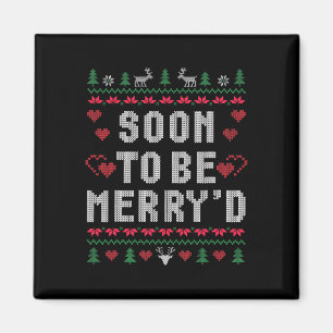 Bald, um froh sein Verlobten Paare Match Ugly C Magnet