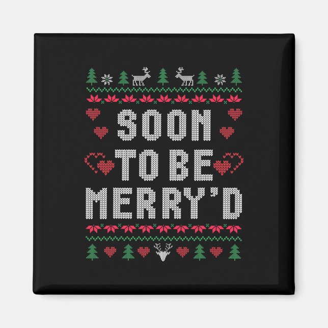 Bald, um froh sein Verlobten Paare Match Ugly C Magnet (Vorne)