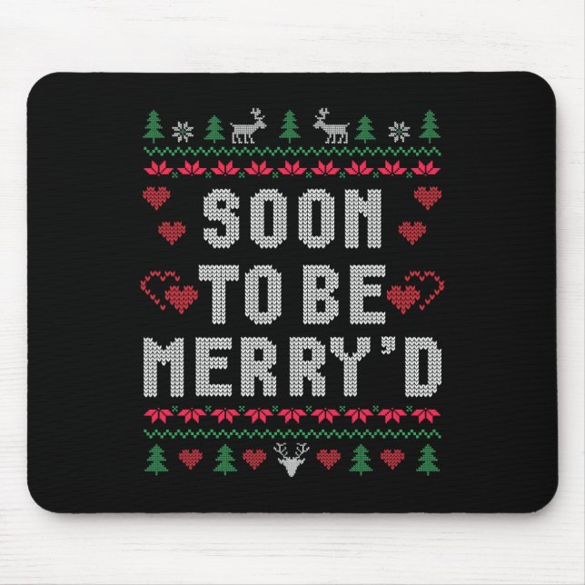 Bald, um froh sein Verlobten Paare Match Ugly C Mousepad (Vorne)