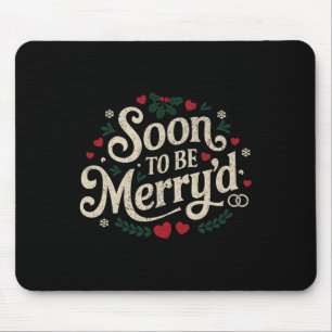 Bald, um fröhlich'd lustige Verlobte Paare Match Mousepad