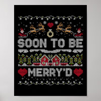 Bald, um Merry'd Matching lustigen Verlobten Paar 