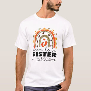 Bald, um Schwester Est 2022 lustigen Muttertag Leo T-Shirt