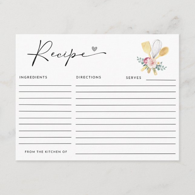 BALD, UM SICH VON DER Rezept-Karte zu entfernen Begleitkarte (Vorderseite)