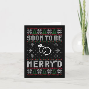 Bald, um Verheiratet sein frohe Weihnachtsbräune G Karte