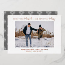 Bald, um Verheiratet Verlobte frohe Hochzeit Weihn