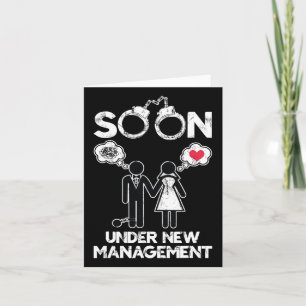 Bald unter der neuen Management-Bachelor Groom Bac Karte