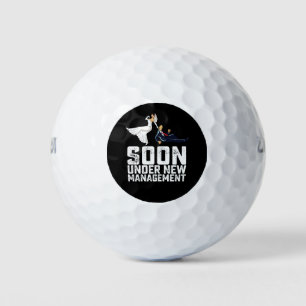 Bald unter der neuen Management Funny Wedding Golfball