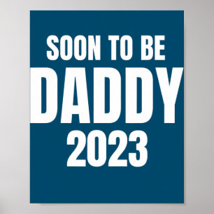Bald Vater 2023 Vater werden Neuer Vater Baby Poster