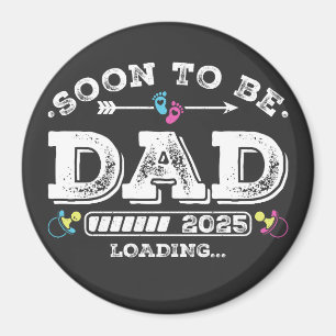 Bald Vater 2025 Lade Kreis Magnet