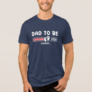 Bald Vater 2026 Wird bald zum Daddy Vater werden Tri-Blend Shirt