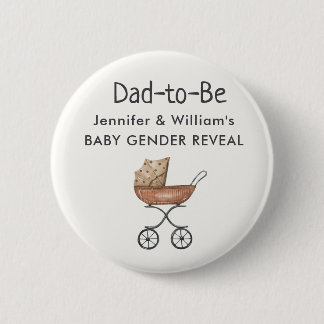 Bald-vater Antiquität Korb Baby Buggy Geschlecht R Button