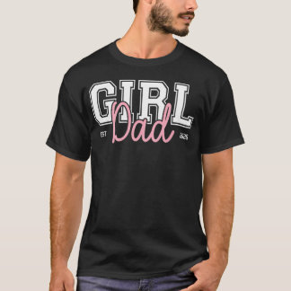 Bald Vater Einer Baby Girl 2026 Zum Vater Beförder T-Shirt
