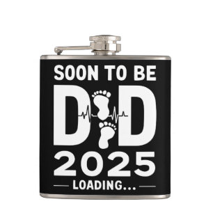 Bald Vater Est 2025 Neuer Vater Flachmann