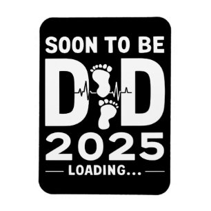 Bald Vater Est 2025 Neuer Vater  Magnet