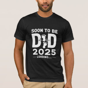 Bald Vater Est 2025 Neuer Vater Wird  T-Shirt