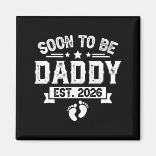 Bald Vater Est. 2026 Vatertag Erste Mal  Magnet