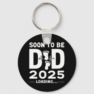 Bald Vater nach 2025 neuer Papa zu sein Schlüsselanhänger