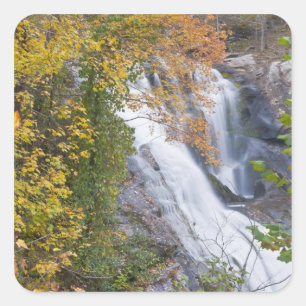 Bald-Wasserfälle Quadratischer Aufkleber