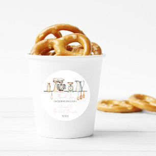 Bald weggeweht! Küchen-Brautabschied Runder Aufkleber